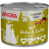 AMORA Fleisch Pur Adult Huhn & Ente 200 g