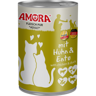 AMORA Fleisch Pur Adult Huhn & Ente 400 g