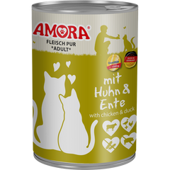 AMORA Fleisch Pur Adult Huhn & Ente 400 g