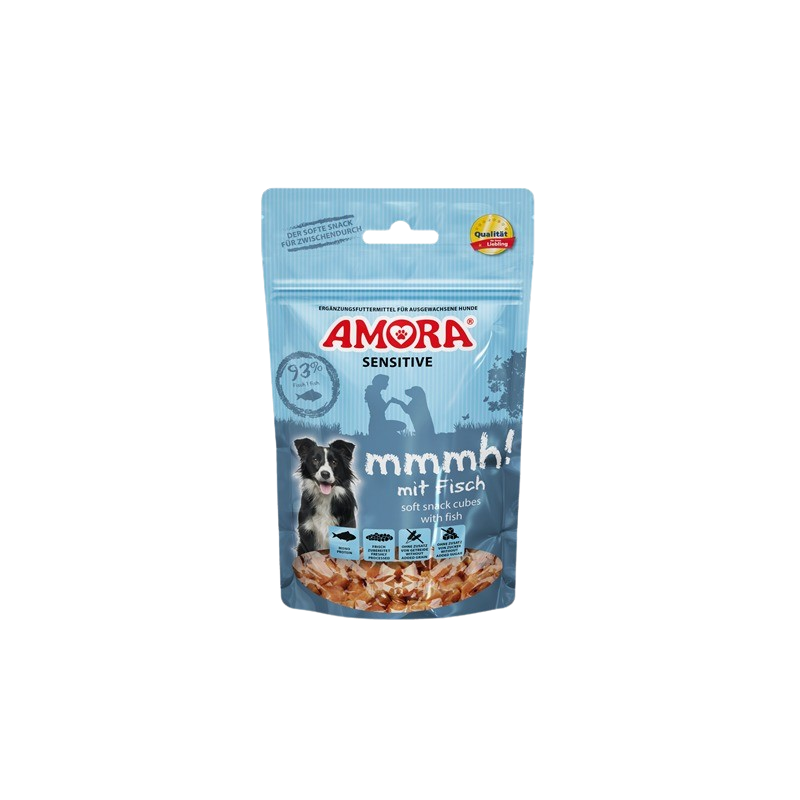 AMORA Dog Snack Sensitive mmmh! mit Fisch 100 g