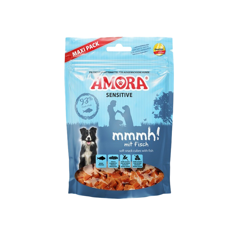 AMORA Dog Snack Sensitive mmmh! mit Fisch 350 g