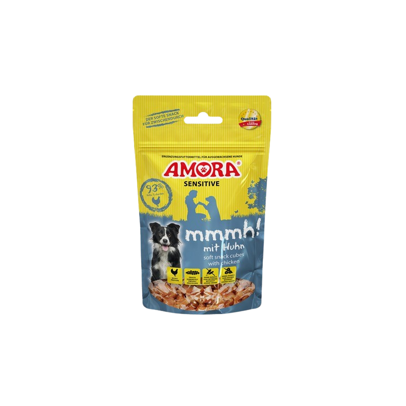 AMORA Dog Snack Sensitive mmmh! mit Huhn 100 g