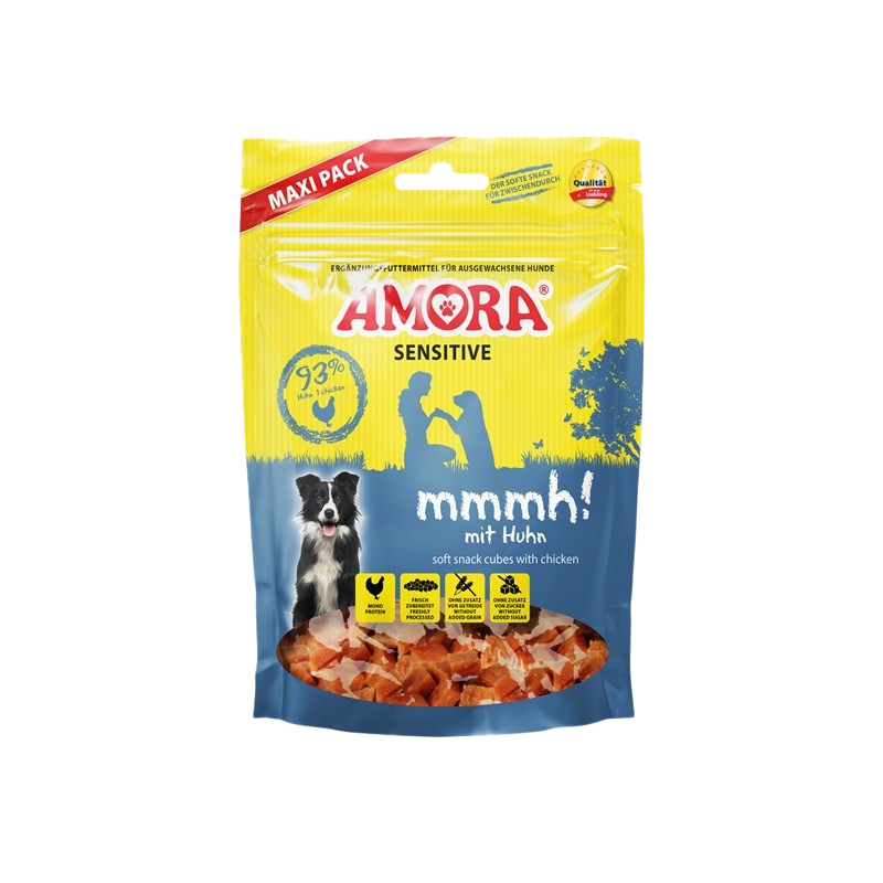AMORA Dog Snack Sensitive mmmh! mit Huhn 350 g