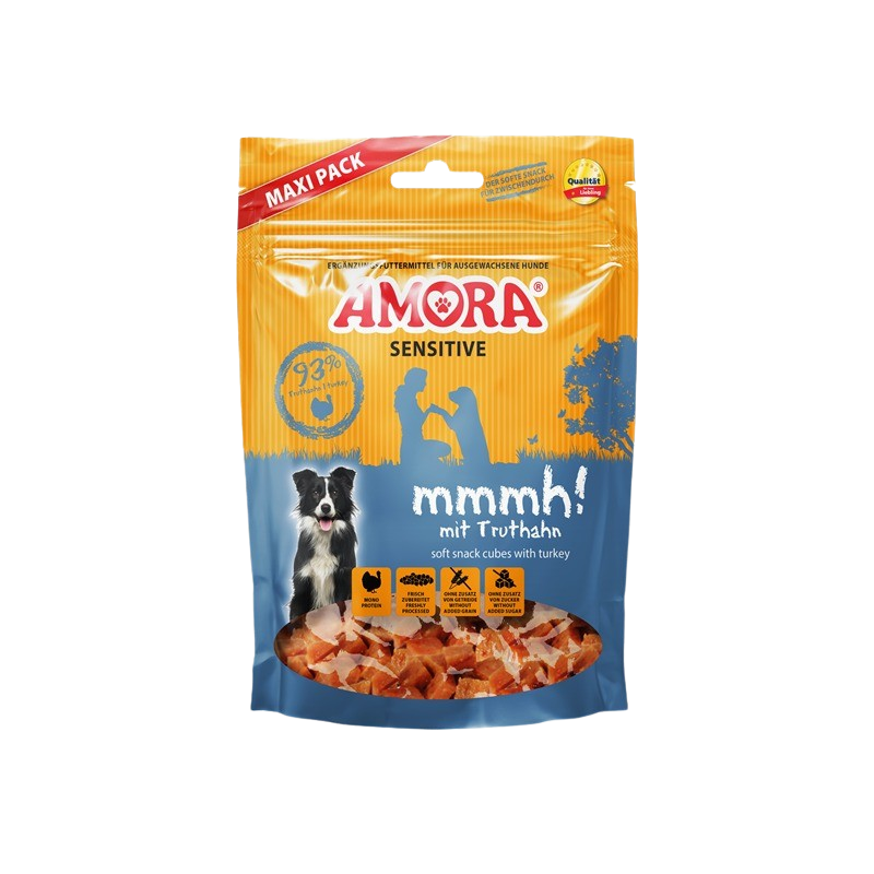 AMORA Dog Snack Sensitive mmmh! mit Truthahn 350 g