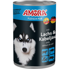 AMORA Fleisch Pur Adult Lachs & Kabeljau 400 g