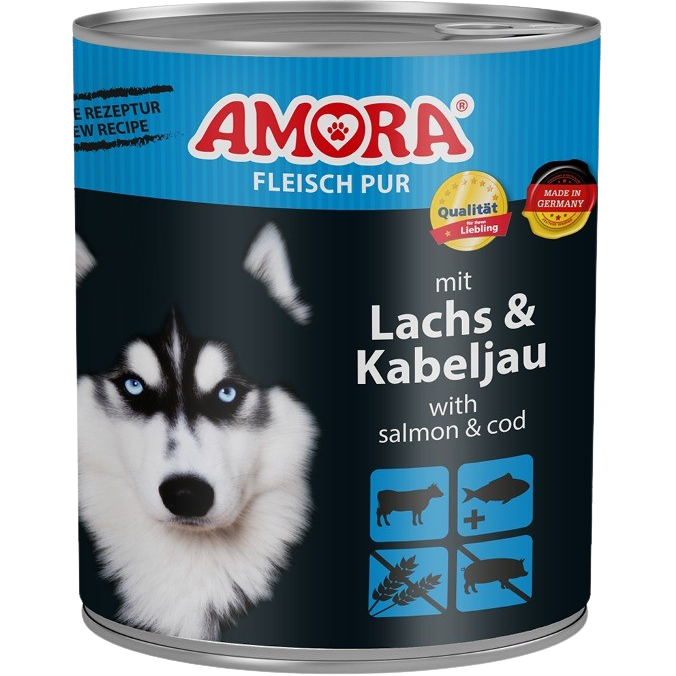 AMORA Fleisch Pur Lachs & Kabeljau 800 g