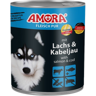 AMORA Fleisch Pur Lachs & Kabeljau 800 g