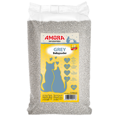 AMORA Katzenstreu Grey Compact Babypuder