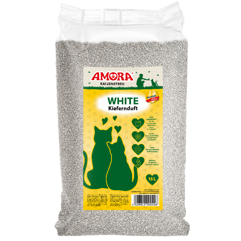 AMORA Katzenstreu White Kiefernduft günstig kaufen