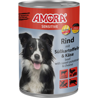 AMORA Sensitive Rind & Süßkartoffel 400 g