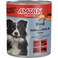 AMORA Sensitive Rind & Süßkartoffel 800 g