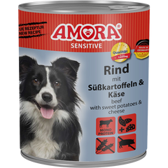 AMORA Sensitive Rind & Süßkartoffel 800 g