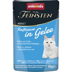Animonda vom Feinsten Raffinesse in Gelee Adult reich an Huhn mit Kabeljau 85 g