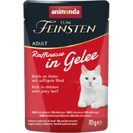 Animonda vom Feinsten Raffinesse in Gelee Adult reich an Huhn mit Rind 85 g