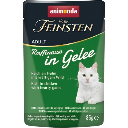 Animonda vom Feinsten Raffinesse in Gelee Adult reich an Huhn mit Wild 85g