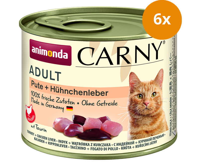 animonda Carny Adult Pute & Hühnchenleber 200 g