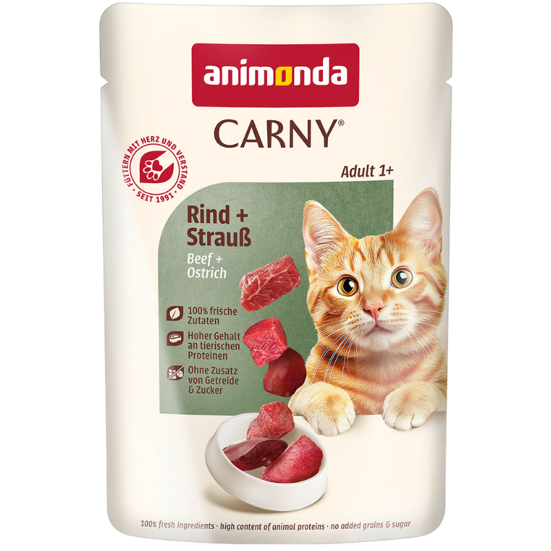 animonda Carny Adult Rind & Strauß 85 g