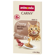 Animonda Cat Carny Creamy Adult mit Ente & Taurin 6 x 16 g