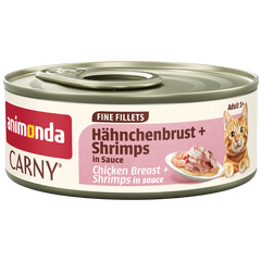 Animonda Cat Carny Fine Fillets Adult Hühnchenbrust & Shrimps in Sauce 60 g