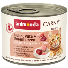 animonda Carny Huhn, Pute + Entenherzen 200 g