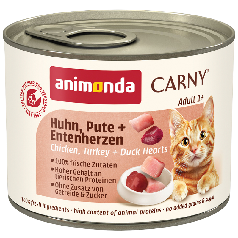 animonda Carny Huhn, Pute + Entenherzen 200 g