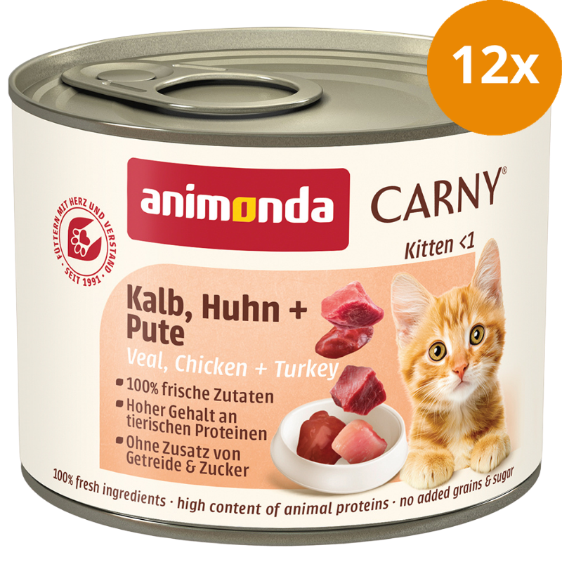 animonda Carny Kitten Kalb, Huhn & Pute 200 g