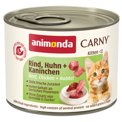 animonda Carny Kitten Rind, Huhn & Kaninchen 200 g