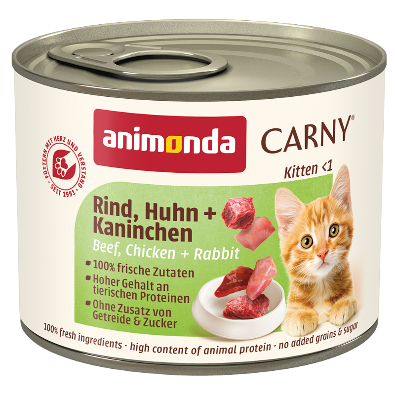 animonda Carny Kitten Rind, Huhn & Kaninchen 200 g