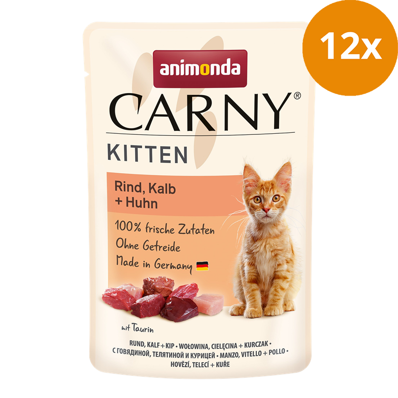 animonda Carny Kitten Rind, Kalb & Huhn 85 g