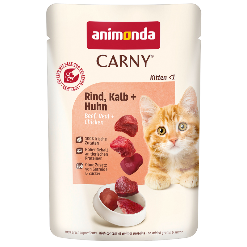 animonda Carny Kitten Rind, Kalb & Huhn 85 g