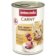 animonda Carny Rind, Huhn + Entenherzen 400 g