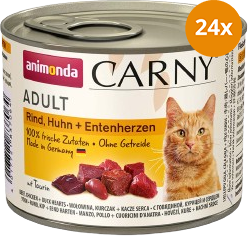 animonda Carny Rind, Huhn + Entenherzen 200 g