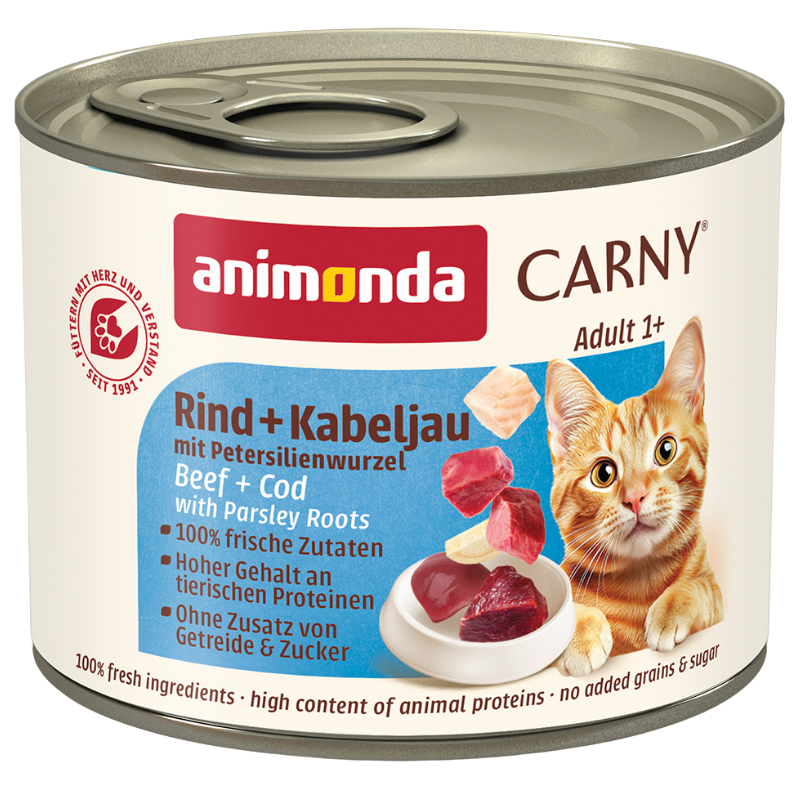 animonda Carny Rind, Kabeljau + Petersilienwurzel 200 g