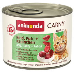 animonda Carny Rind, Pute + Kaninchen 200 g