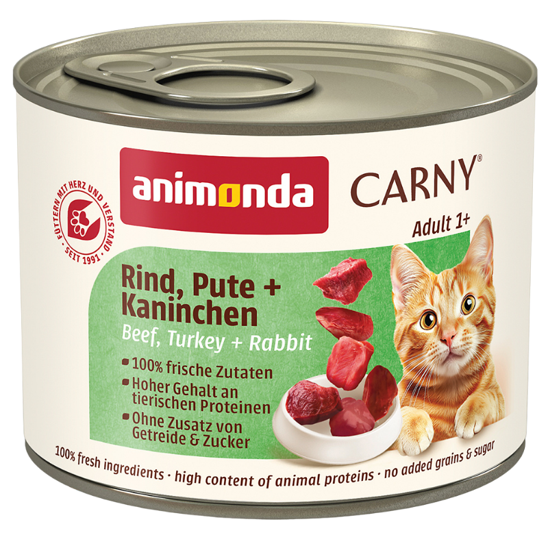 animonda Carny Rind, Pute + Kaninchen 200 g
