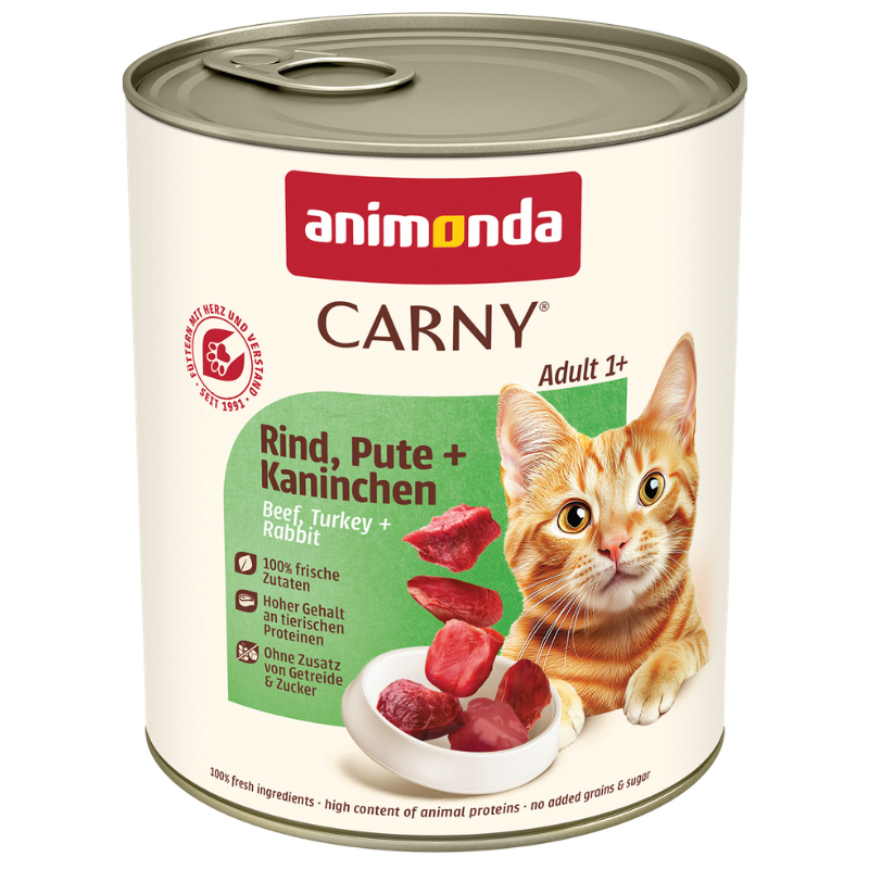 animonda Carny Rind, Pute + Kaninchen 800 g