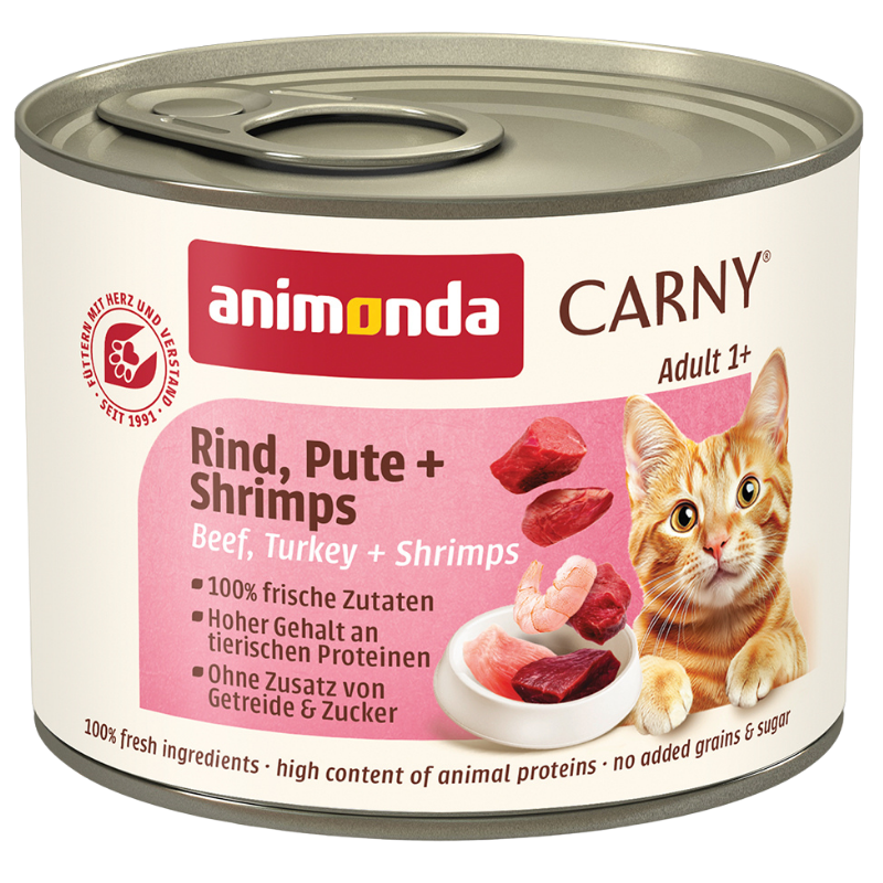 animonda Carny Rind, Pute + Shrimps 200 g
