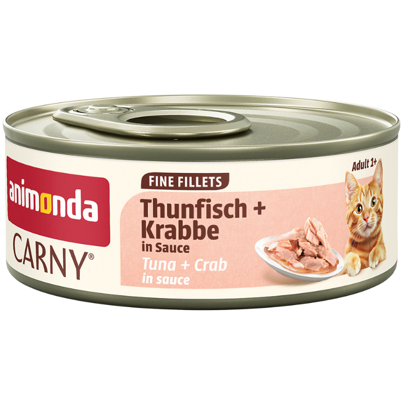 Animonda Cat Carny Fine Fillets Adult Weißer Thunfisch & Lachs in Gelee 60 g