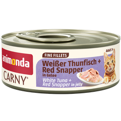 Animonda Cat Carny Fine Fillets Adult Weißer Thunfisch & Red Snapper in Gelee 60 g