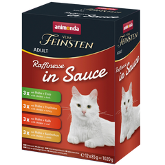 Animonda Cat vom Feinsten Raffinesse in Sauce Adult Mixpack 12 x 85 g