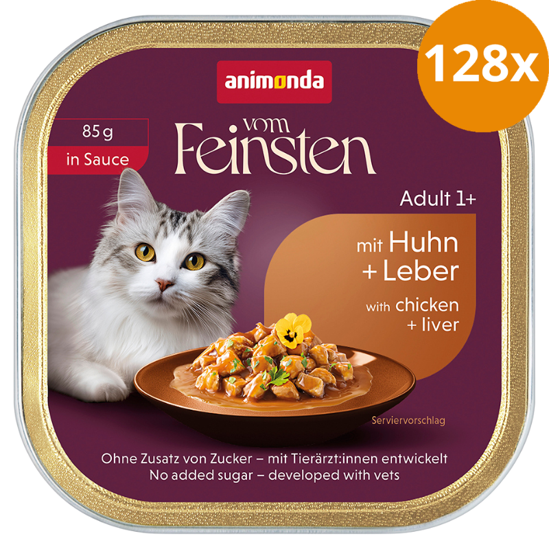 Animonda Cat vom Feinsten in Sauce Adult mit Huhn & Leber 85 g