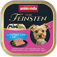 animonda Dog vom Feinsten Mini Adult Geflügel, Lachs & Dill 100 g