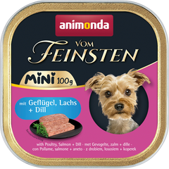 animonda Dog vom Feinsten Mini Adult Geflügel, Lachs & Dill 100 g