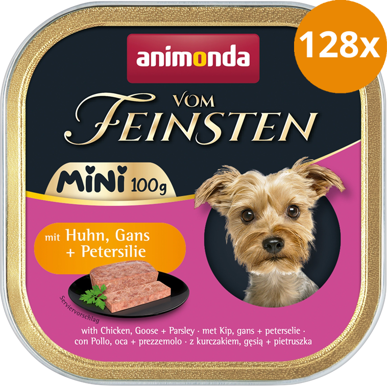 animonda Dog vom Feinsten Mini Adult Huhn, Gans & Petersilie 100 g
