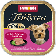 animonda Dog vom Feinsten Mini Adult Kalb, Schinken & Basilikum 100 g
