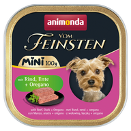 animonda Dog vom Feinsten Mini Adult Rind, Ente & Oregano 100 g