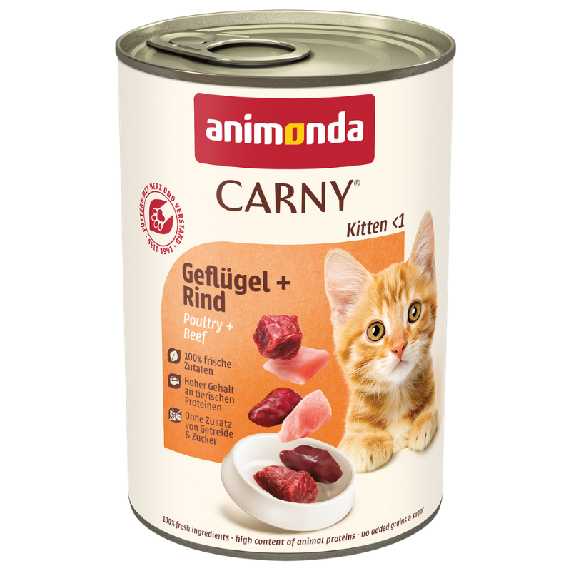 animonda Dose Carny Kitten Geflügel & Rind 400 g