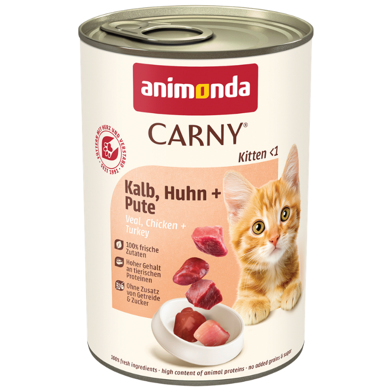 animonda Dose Carny Kitten Kalb, Huhn & Pute 400 g