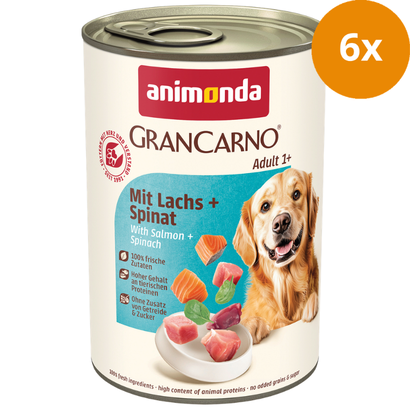 animonda GranCarno Adult mit Lachs & Spinat 400 g