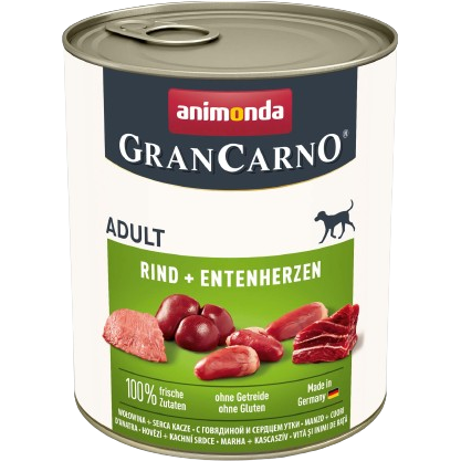 animonda GranCarno Adult Rind & Entenherzen 800 g